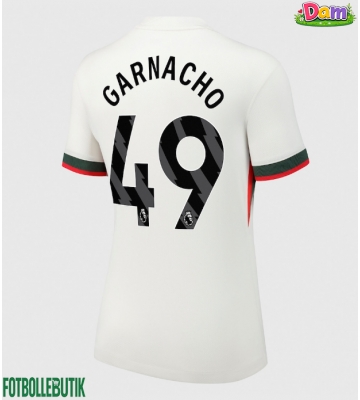 Chelsea Alejandro Garnacho #49 Bortatröja Kvinnor 2025-26 Kortärmad